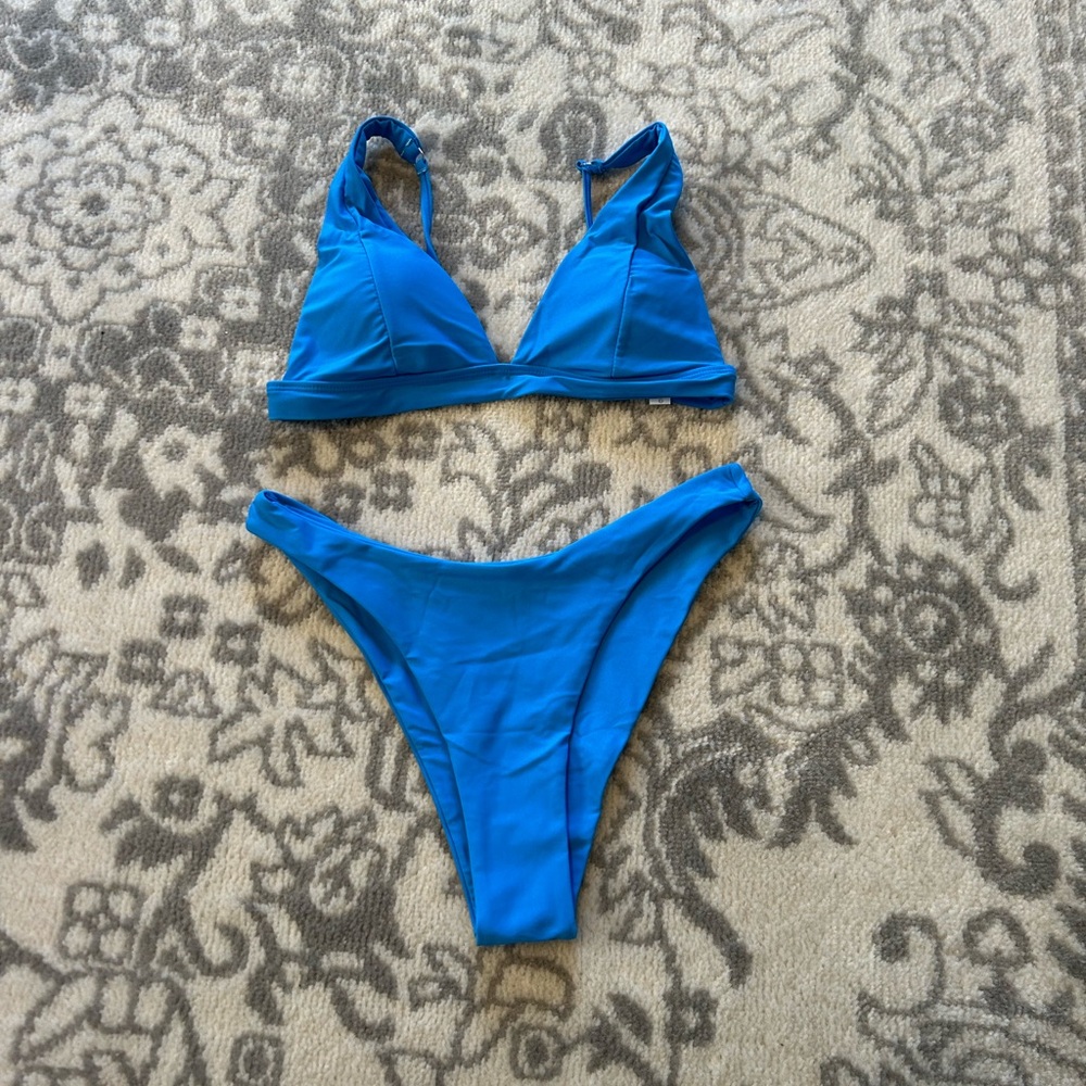 NWOT Blue High Cut Bikini